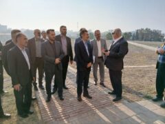 بازدید بازرس کل گلستان از پروژه در حال ساخت موزه منطقه‌ای گنبد و وضعیت برج  گنبد قابوس
